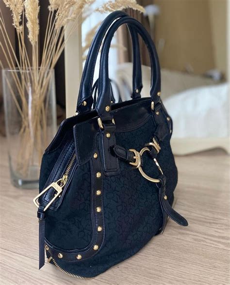 navy blue leather handbag designer